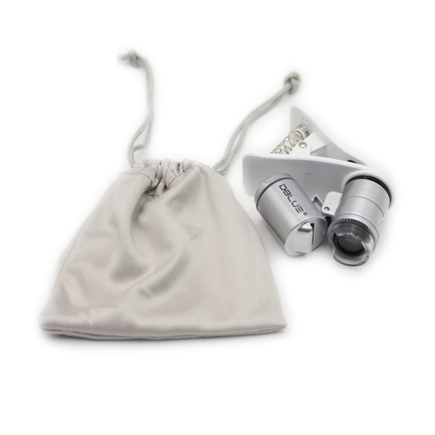 microscopio universal para smartphones: lupa 60x, detector ultravioleta, luz led, portatil. microscopio universal para smartphones: lupa 60x, detector ultravioleta, luz led, portatil.