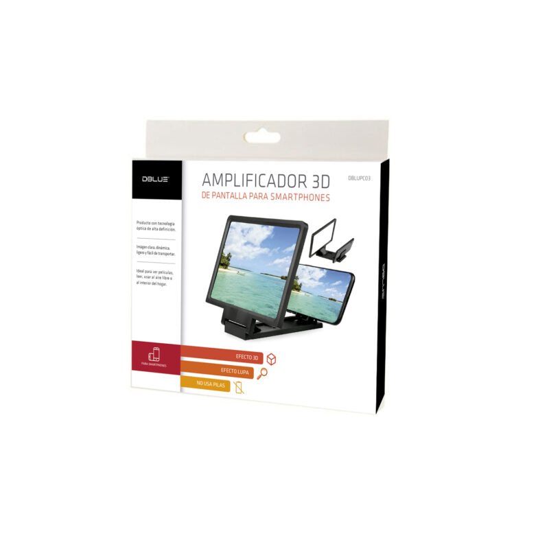 amplificador de pantalla para celular: amplia 3 veces, tecnologia optica, ligero, ideal para viajes. — vista 5
