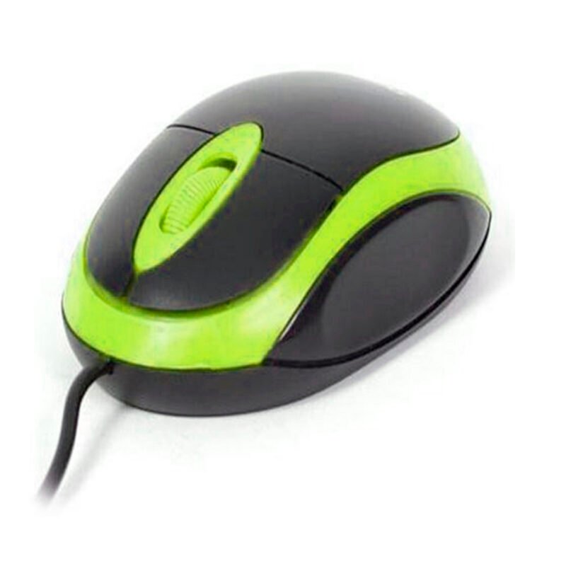 mouse con cable 800dpi usb. green — vista 2