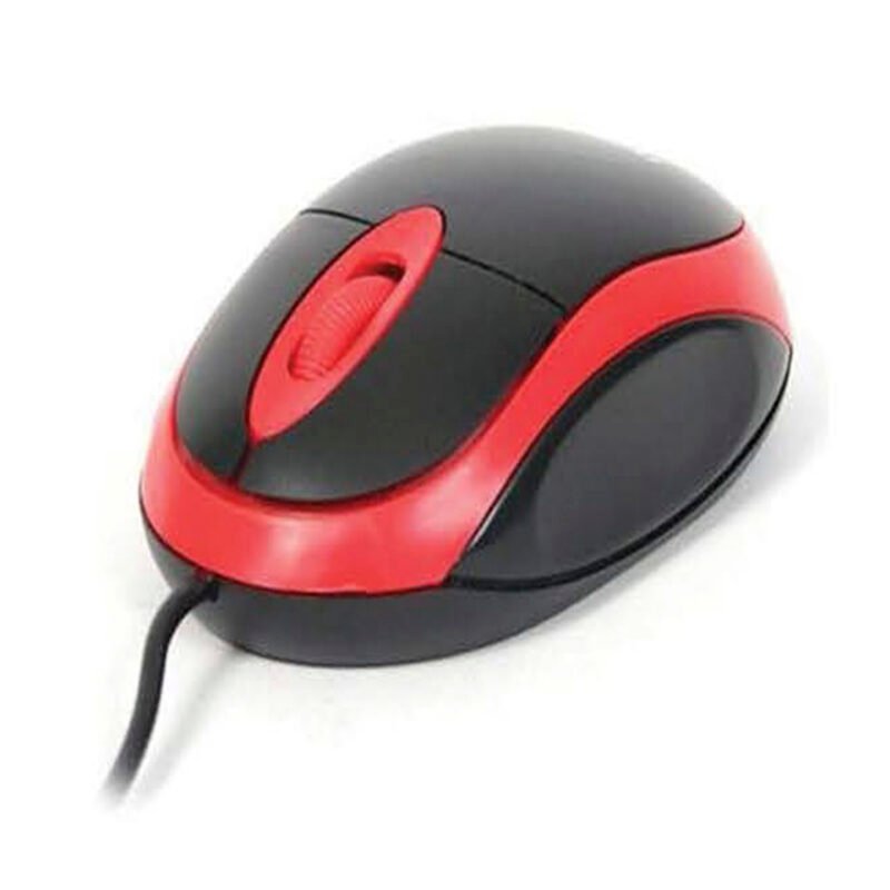 mouse usb, 800 dpi, ruedeta scroll, compatible windows y mac. red. — vista 2