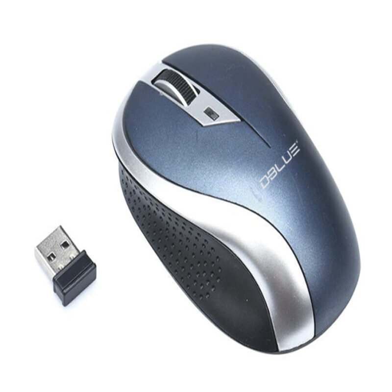 mouse inalambrico 2.4 ghz 1000 dpi usb 3 botones blue — vista 3
