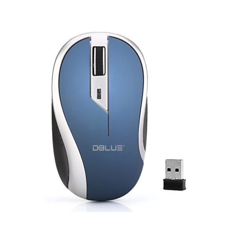 mouse inalambrico 2.4 ghz 1000 dpi usb 3 botones blue — vista 2