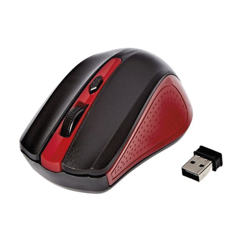 mouse inalambrico optico 3d, 1000 dpi, 2.4 ghz, hasta 10 mts, diseÑo ergonomico. red — vista 3