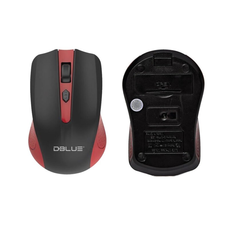 mouse inalambrico optico 3d, 1000 dpi, 2.4 ghz, hasta 10 mts, diseÑo ergonomico. red — vista 2