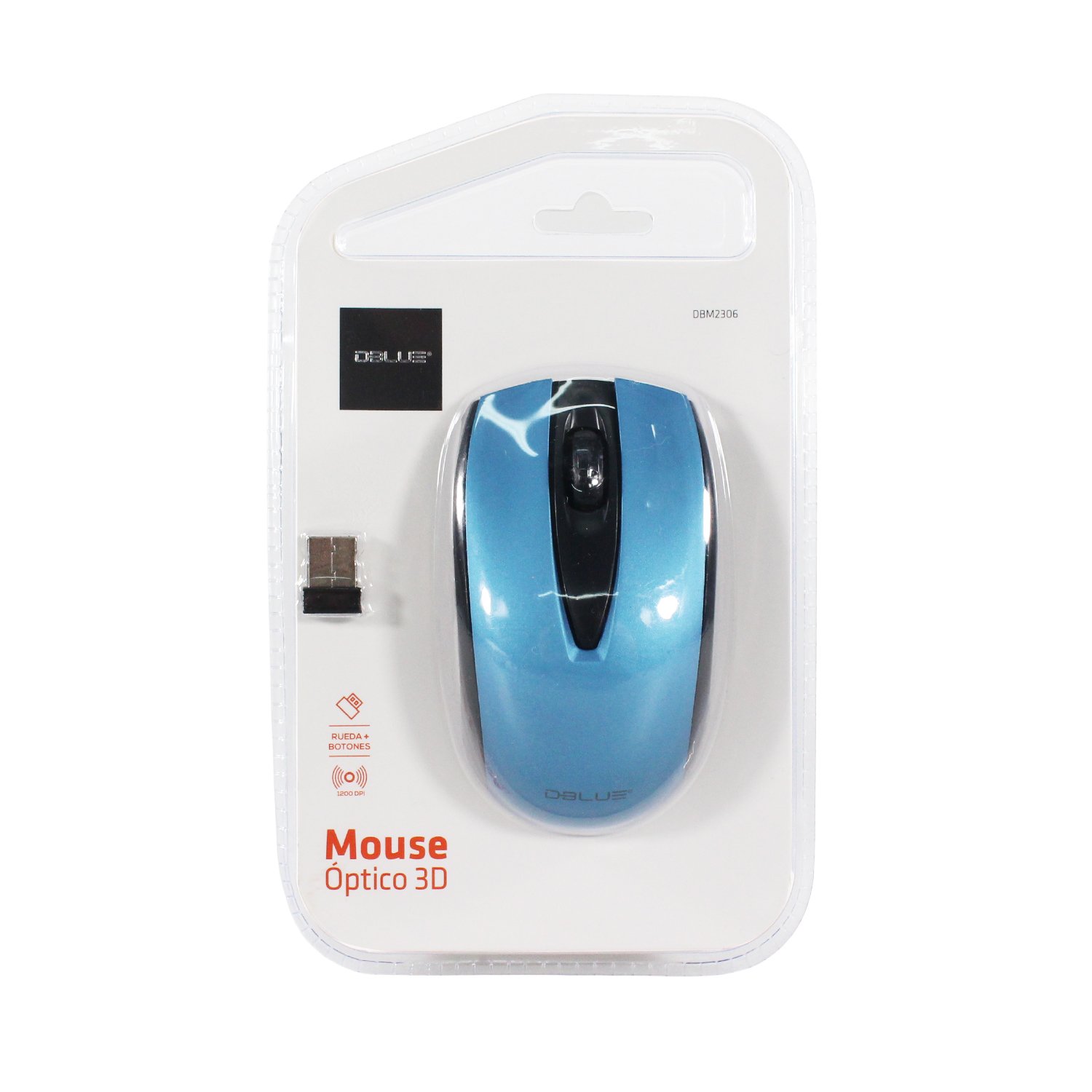 mouse inalambrico optico 3d, 1200 dpi, 2.4 ghz, hasta 10 mts, diseÑo ergonomico. blue mouse inalambrico optico 3d, 1200 dpi, 2.4 ghz, hasta 10 mts, diseÑo ergonomico. blue