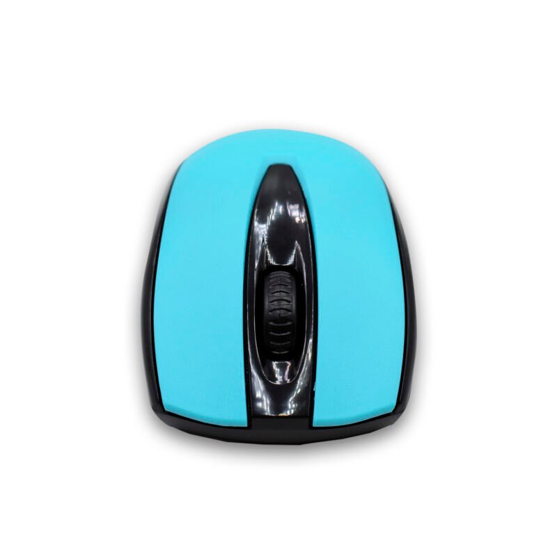 mouse inalambrico optico 3d, 1200 dpi, 2.4 ghz, hasta 10 mts, diseÑo ergonomico. blue