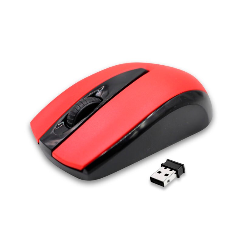 mouse inalambrico optico 3d, 1200 dpi, 2.4 ghz, hasta 10 mts, diseÑo ergonomico. red — vista 4