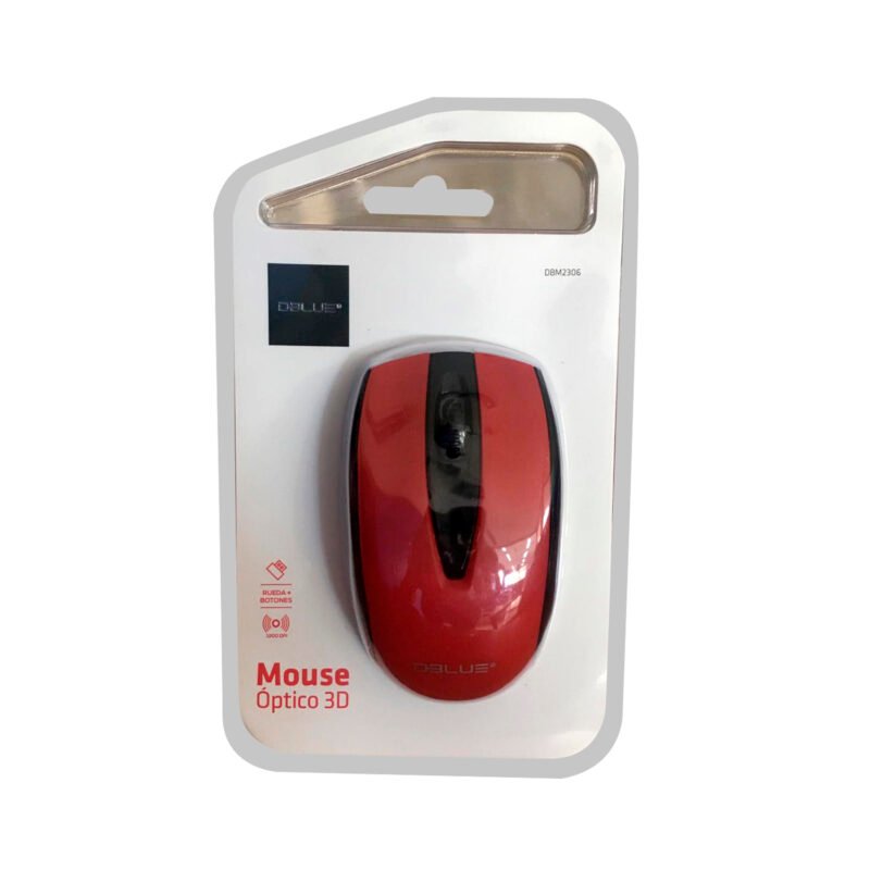 mouse inalambrico optico 3d, 1200 dpi, 2.4 ghz, hasta 10 mts, diseÑo ergonomico. red