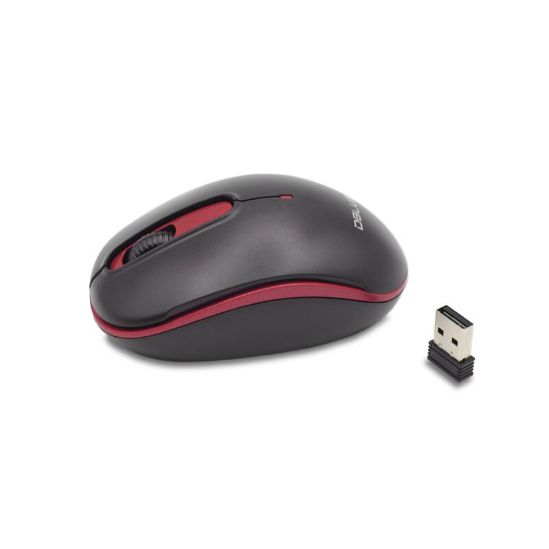 mouse optico 3d, 1000 dpi, 2.4 ghz, hasta 10 mts, diseÑo ergonomico, ahorro de bateria. red — vista 3