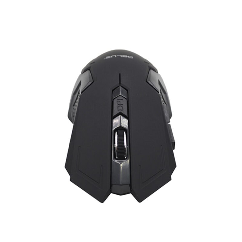 mouse optico 3d, 1000 dpi, 2.4 ghz, hasta 10 mts, diseÑo ergonomico, ahorro de bateria. black