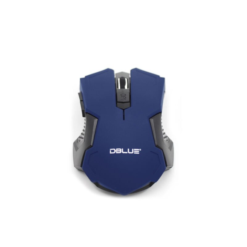 mouse optico 3d, 1000 dpi, 2.4 ghz, hasta 10 mts, diseÑo ergonomico, ahorro de bateria. blue