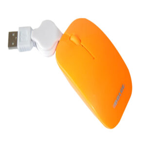 mouse cable retractil optico 800dpi usb orange