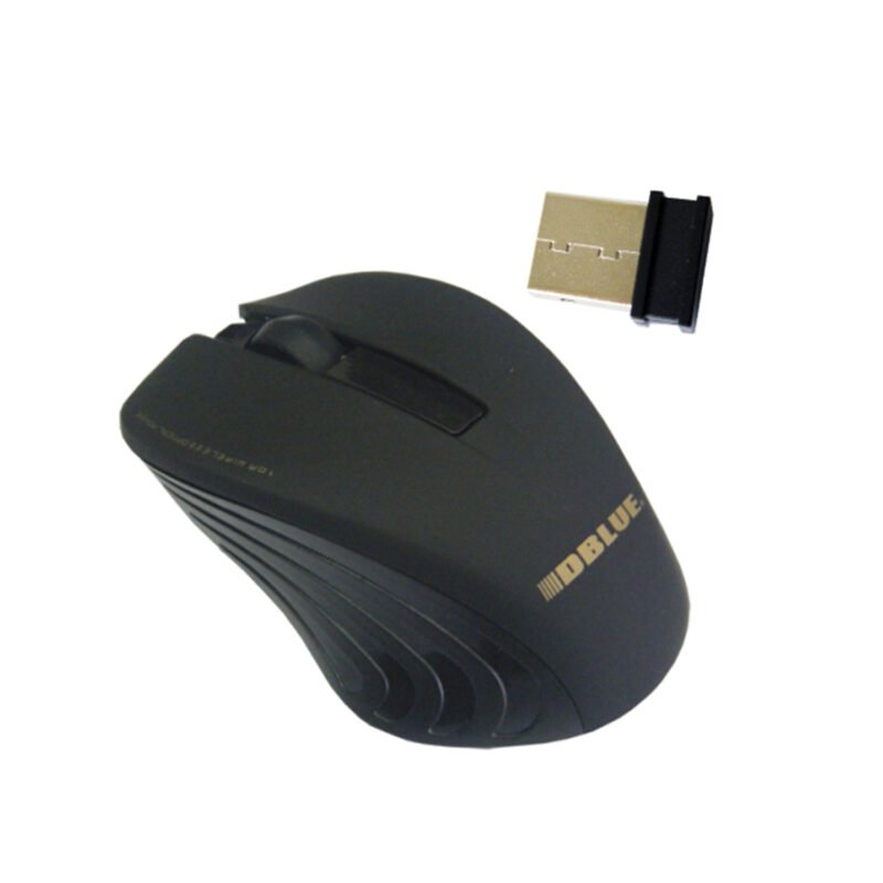mouse dblue inalambrico 2,4ghz., diseÑo ambidiestro, sensor optico 800 dpi, 3 botones, libertad de movimiento. — vista 6