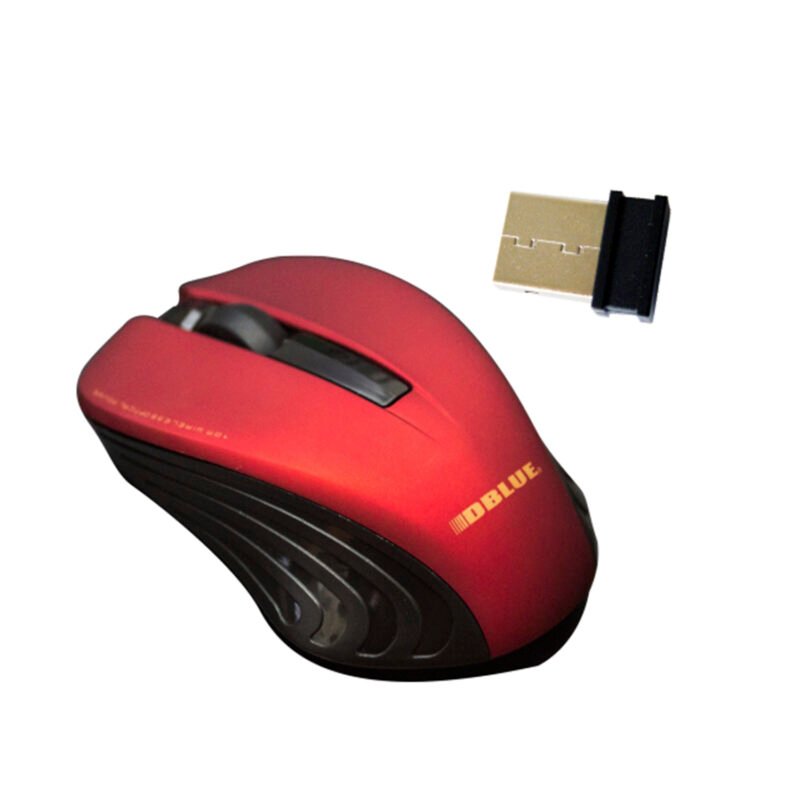 mouse inalambrico 2.4 ghz 800dpi usb 3 botones red