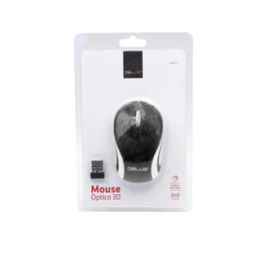 mouse dblue inalambrico 2.4 ghz, 800 dpi, funcion auto sleep, compatible todos los sistemas operativos.white black