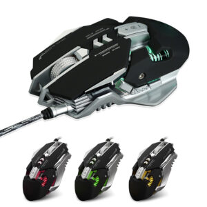 mouse gamer 7 botones con 4 colores led, 1200/1600/2400/3200 dpi