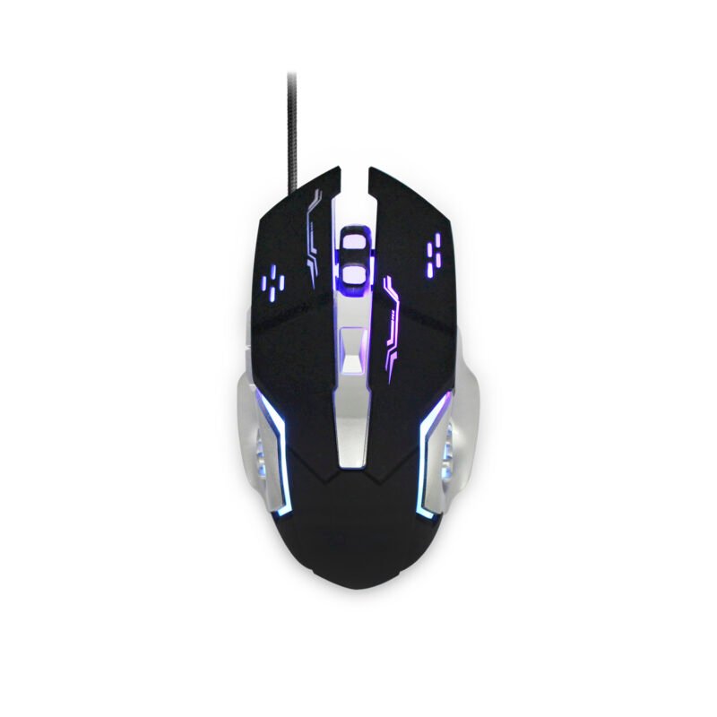 mouse gamer 6 botones con 7 colores led, 800/1200/1600/2400 dpi — vista 3