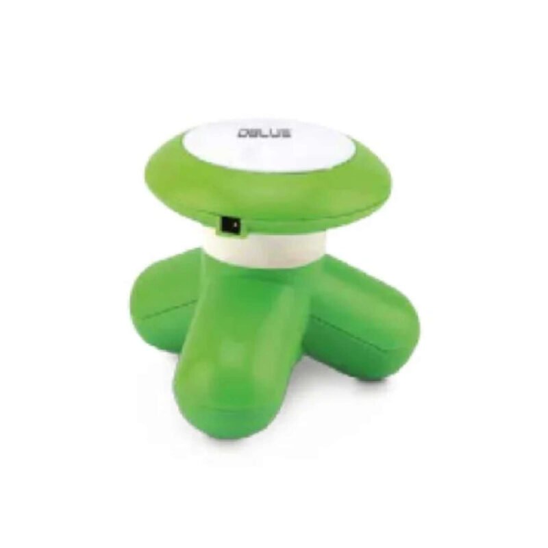 masajeador dblue electrico con gira 360º, vibracion para mejor circulacion, alivio muscular y fatiga. funciona con pila aaa o usb. green — vista 2