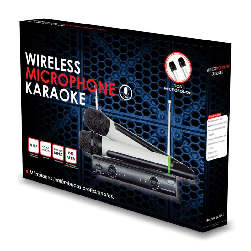 microfono uhf pack 2 un. black — vista 5