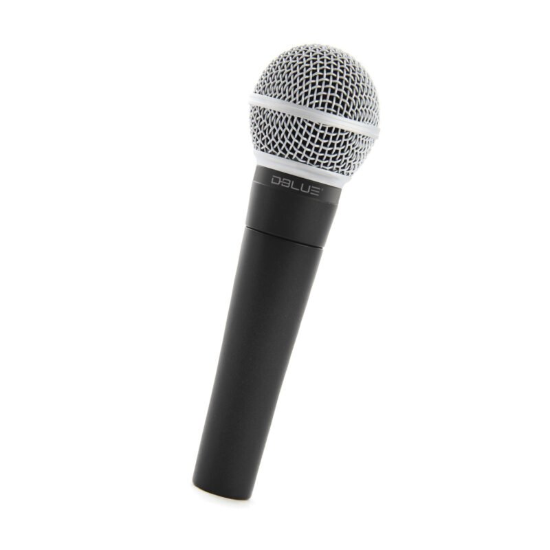 microfono dblue dinamico cardioide, claro y calido, filtro anti pop, conexion xlr, 50hz 15khz.