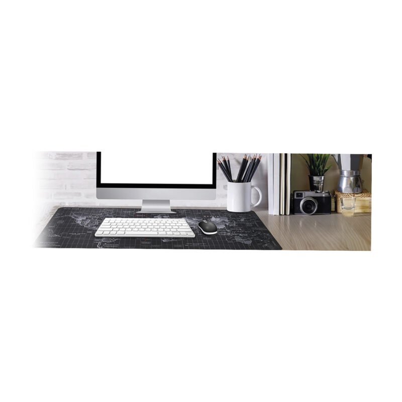 mousepad dblue diseÑo mapa mundo, gran tamaÑo, ideal para juegos y trabajo. 900x400x3mm — vista 2