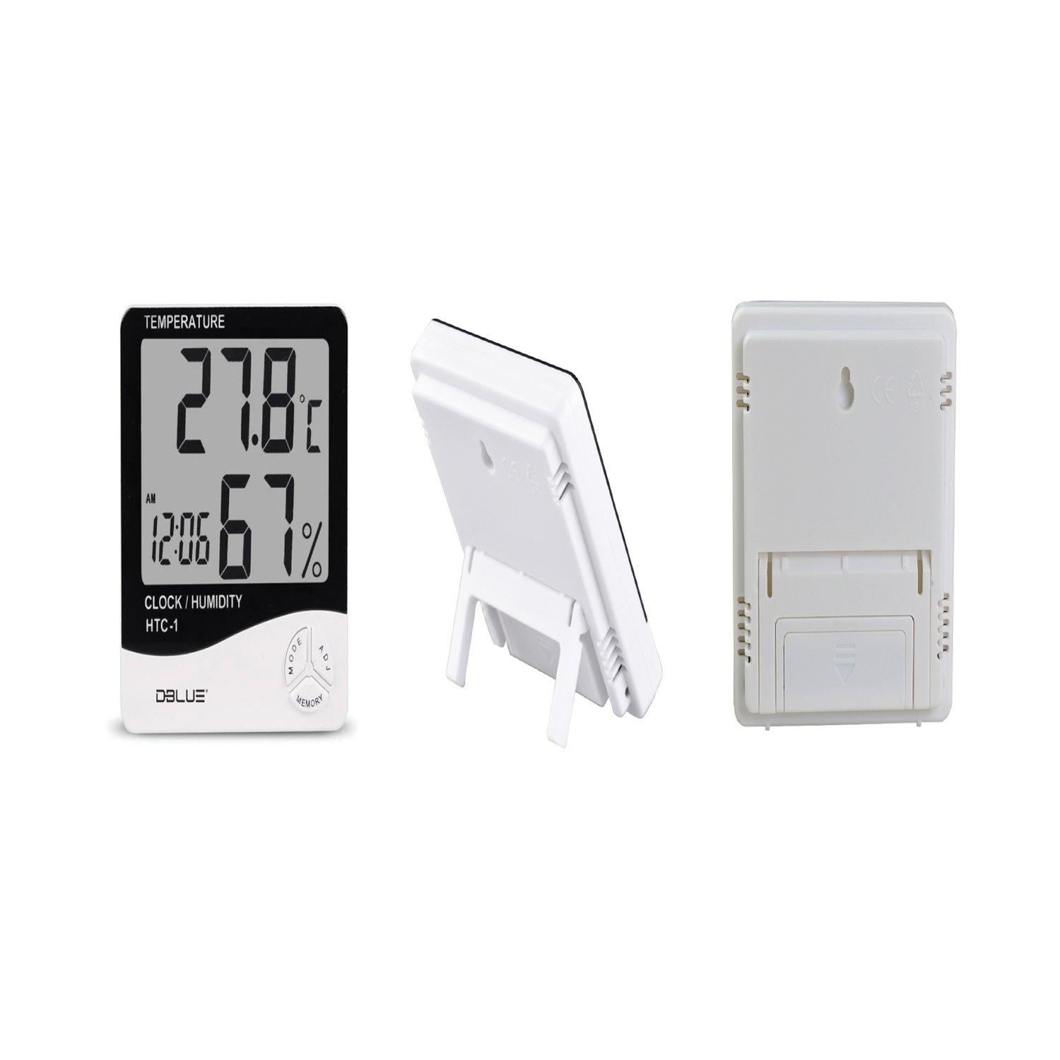 alarma dblue medidor ambiental temperatura y humedad, termometro, reloj, calendario, pantalla digital. alarma dblue medidor ambiental temperatura y humedad, termometro, reloj, calendario, pantalla digital.