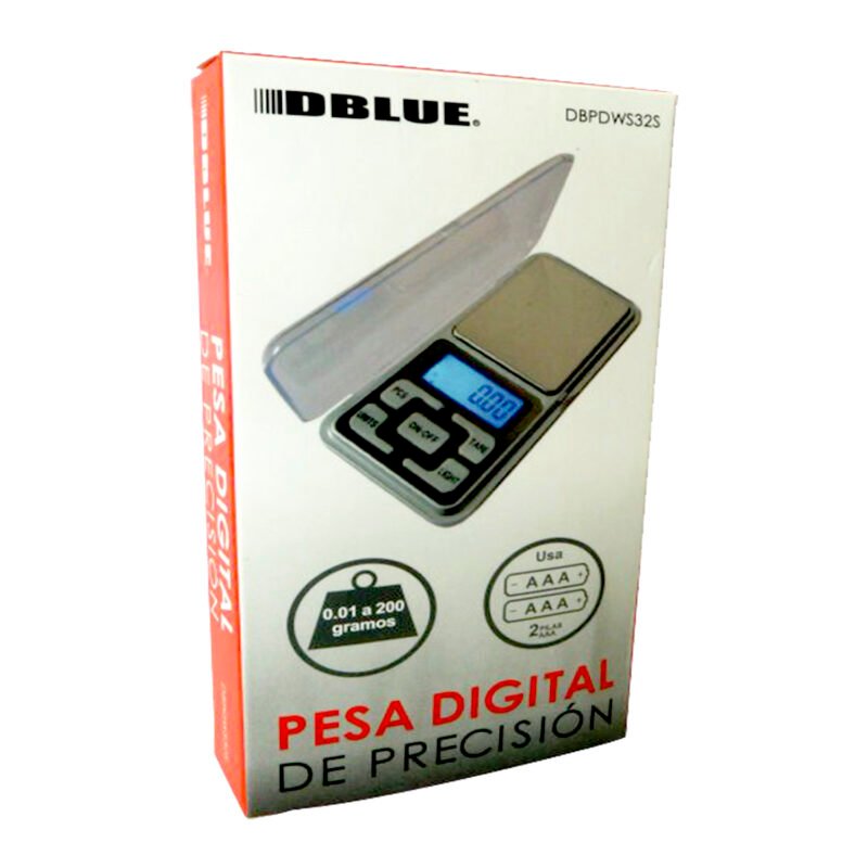 pesa digital dblue de precision o,1 a 200 gramos — vista 2