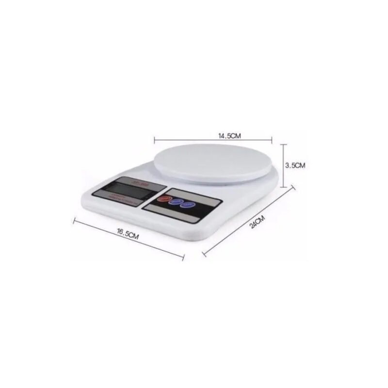 bascula dblue digital 7kg, pantalla lcd, funciona con 2 pilas aa, alta precision, modos g/oz, auto apagado. — vista 3