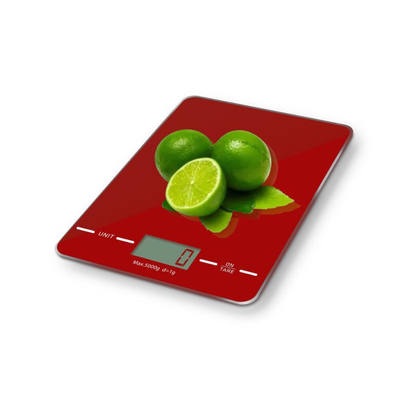 bascula digital dblue 5kg, lcd, unidades g/kg/lb/ml/oz, funcion tara, apagado automatico, vidrio delgado. red