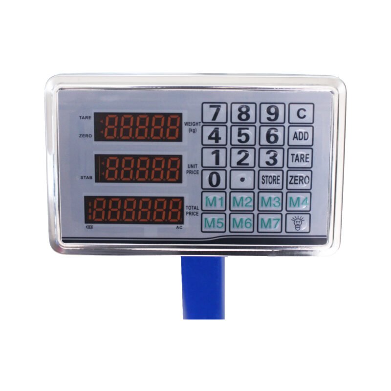 pack 2 balanzas industrial 300kg, plataforma 40x50cm, led, bateria 4v, 35h, funciones automaticas y memorias.