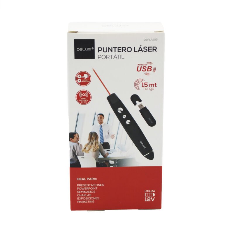 puntero laser para presentaciones con control de diapositiva