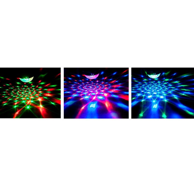 bola de luz dblue led rgb, automatico y sonido activo, 15 20m², compacta, bajo consumo, ideal para fiestas y karaoke. — vista 3