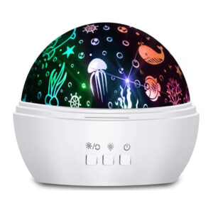 luz nocturna con proyeccion de figuras