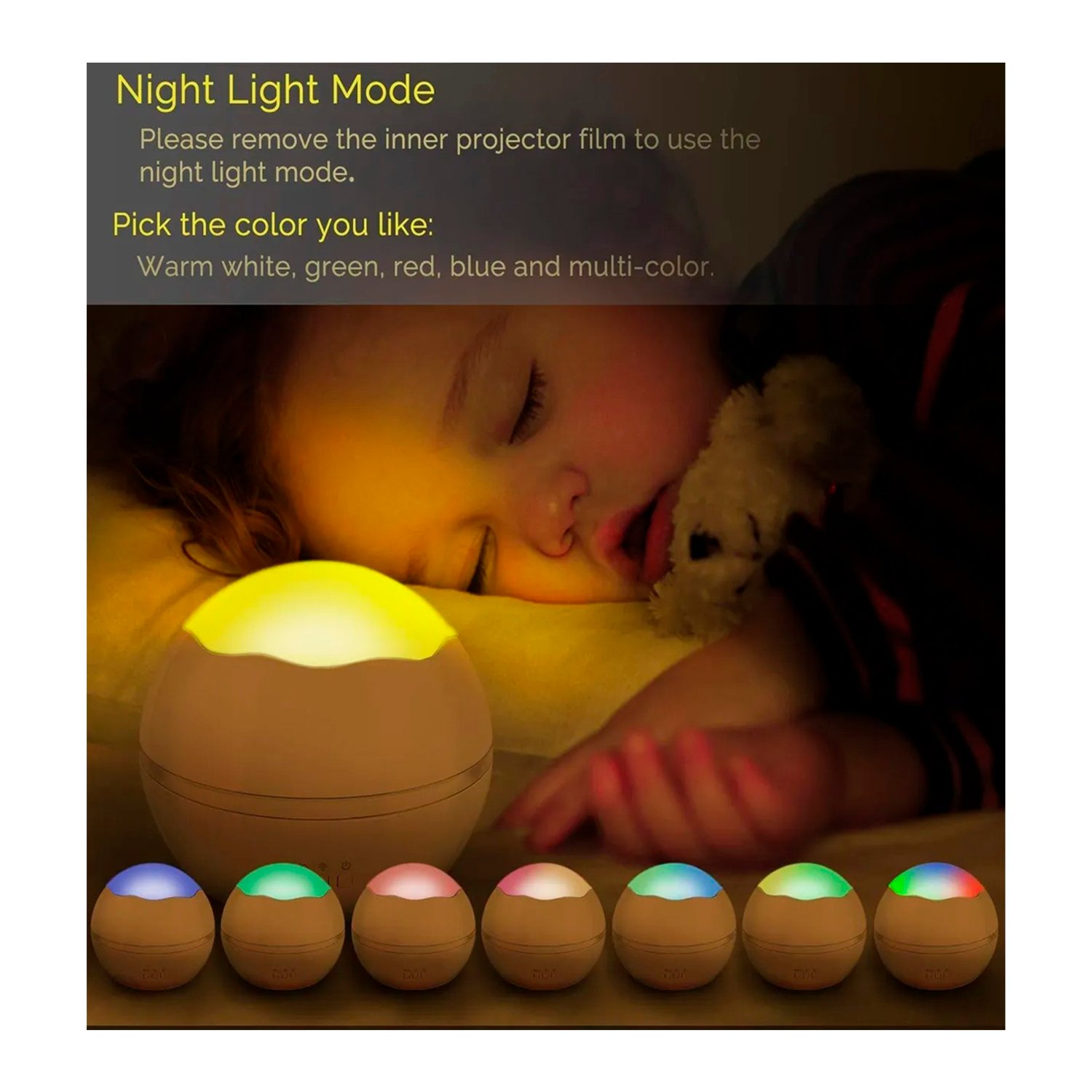 luz nocturna con proyeccion de figuras luz nocturna con proyeccion de figuras