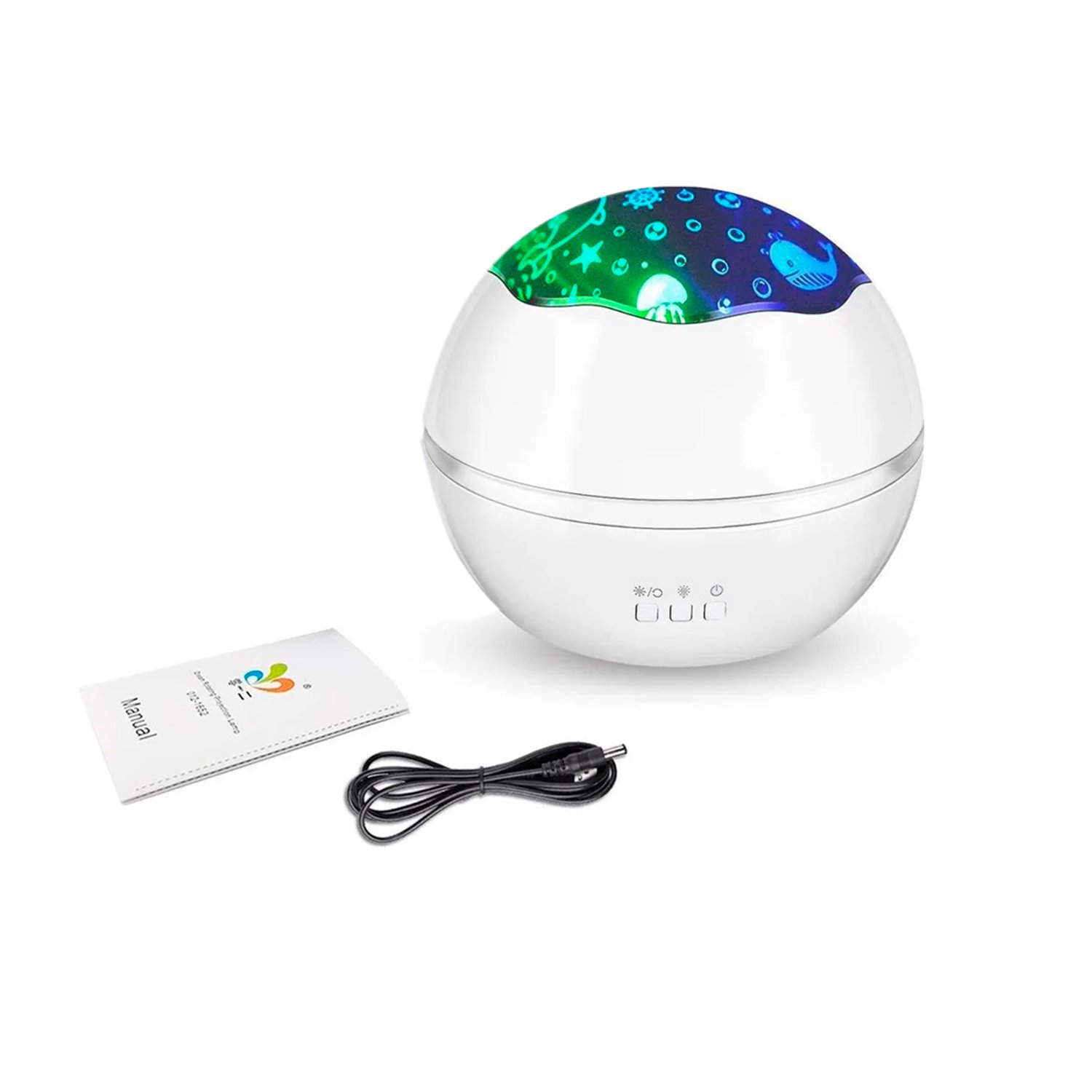 luz nocturna con proyeccion de figuras luz nocturna con proyeccion de figuras