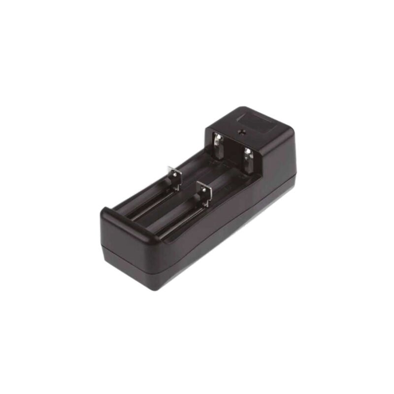 cargador doble de baterias tipo 18650.