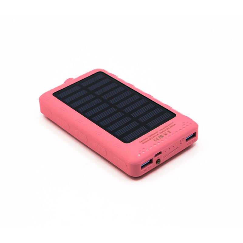 powerbank solar de 15000mah para celulares/mp4/gps color red. — vista 2