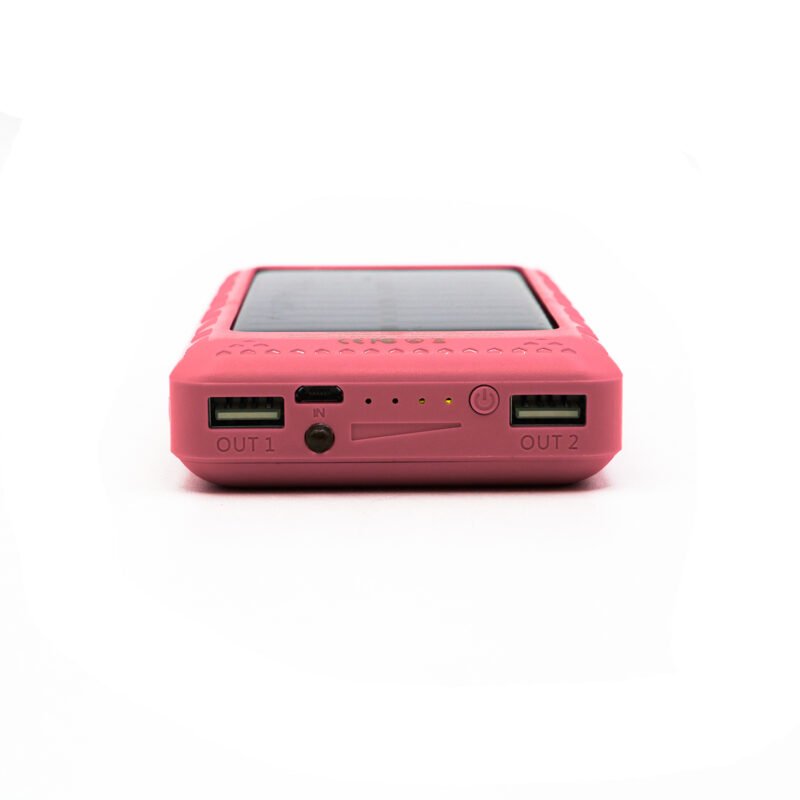 powerbank solar de 15000mah para celulares/mp4/gps color red.
