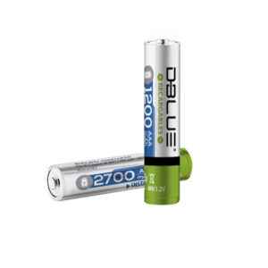pila dblue tira de recargables aaa, 1200mah, ni mh 1.2v, reciclable 1000 veces, energia, set 5 unidades green
