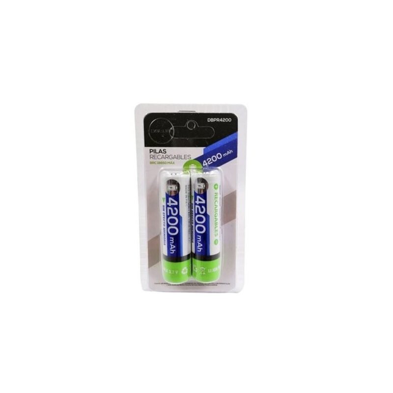 pila dblue recargables modelo 18650 de 4200mah.