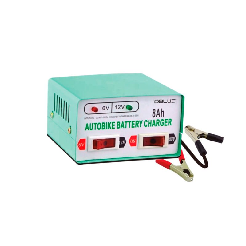 cargador de baterÍa 12v/ 6v /8ah autos y motos