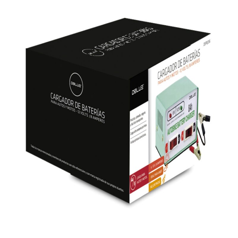 cargador de baterÍa 12v/ 6v /8ah autos y motos — vista 2