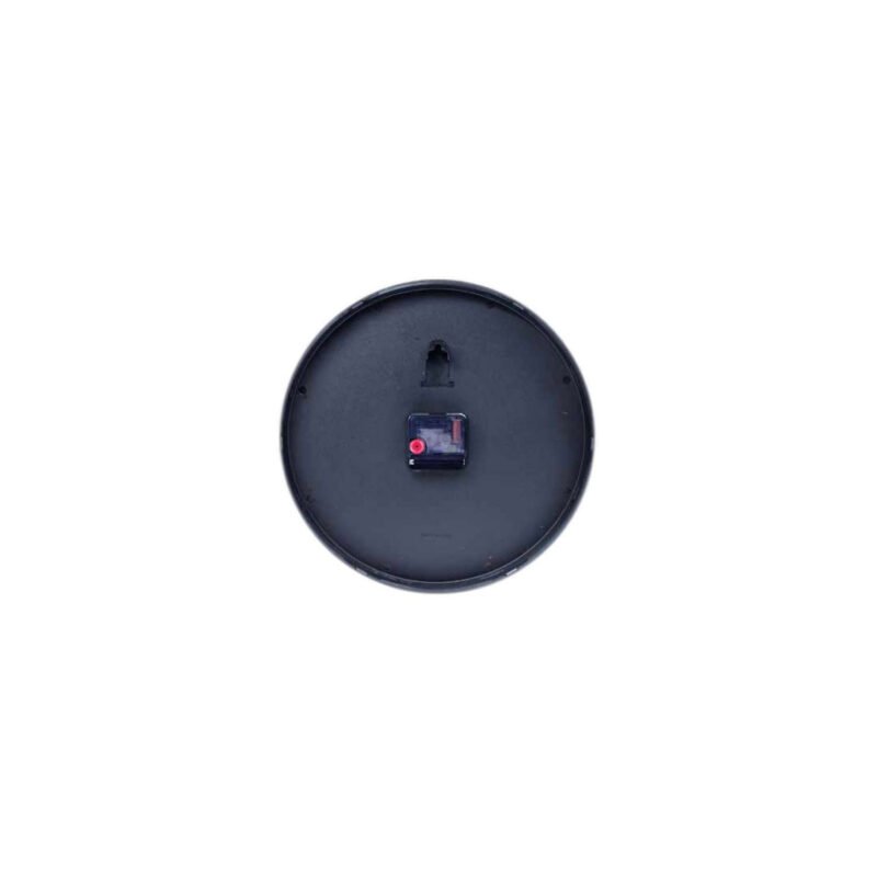 reloj de pared 39cm, bordes cafe, numeros y manecillas negros, plastico, ideal para cualquier espacio, sin pilas (1xaa). — vista 3