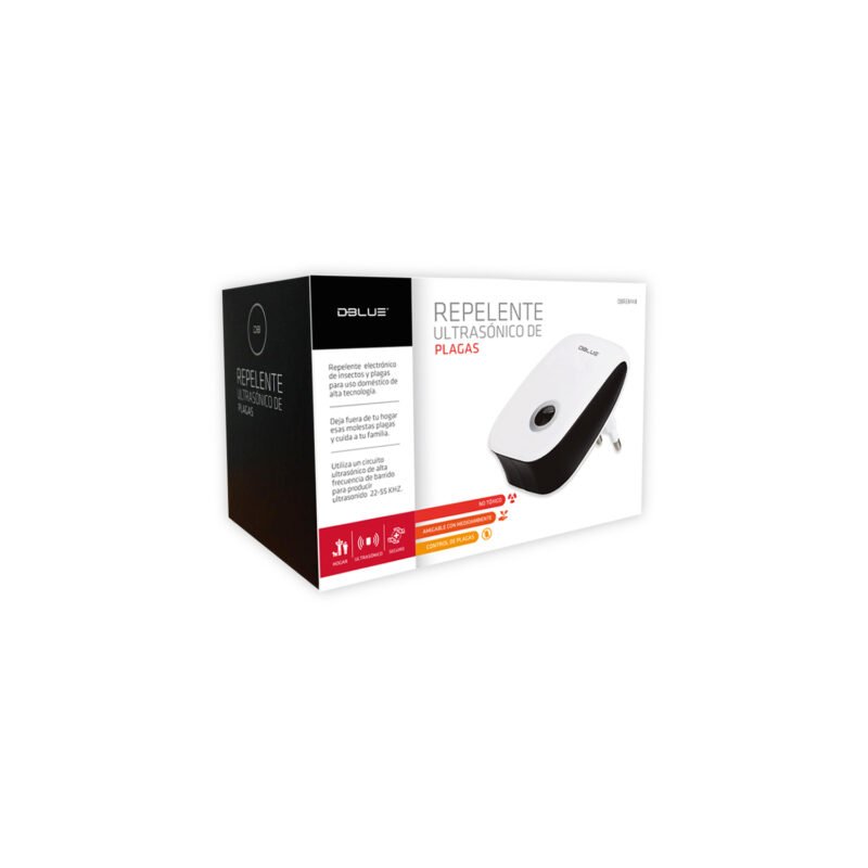 repelente dblue de insectos electronico, ultrasonido, no toxico, facil instalacion, 3w, material abs, uso interior. — vista 9