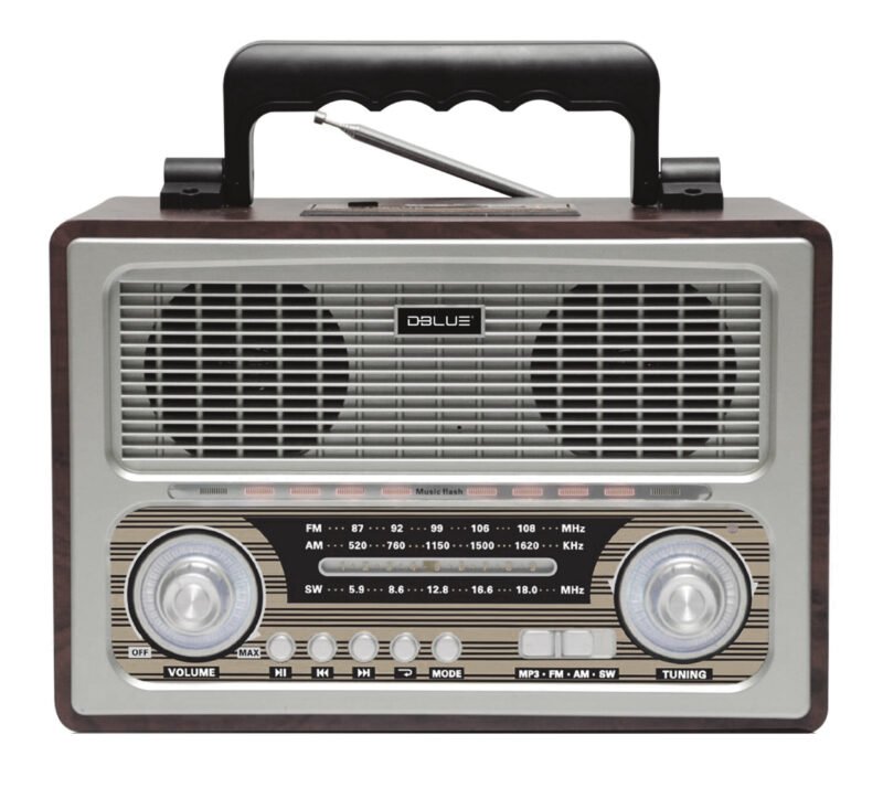 radio retro portatil. bt/ fm/usb/sd/recargable. — vista 2