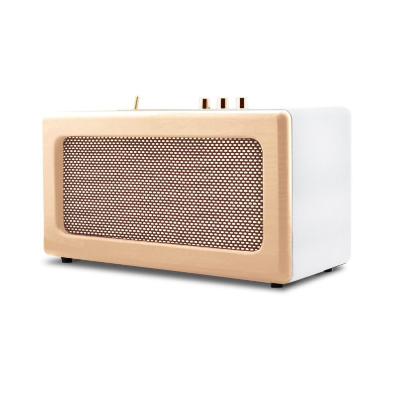 parlante retro portatil. bt/ recargable.white — vista 5