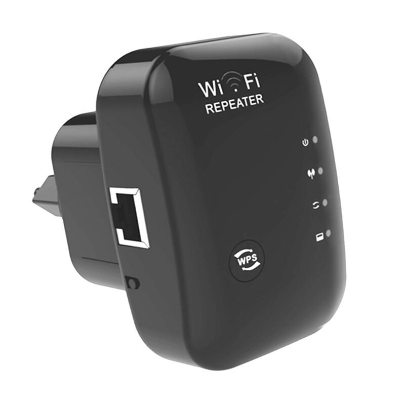 repetidor wifi dblue inalambrico, modos repetidor/ap, amplia cobertura, 110 230v, ieee 802.11 n/g/b. black — vista 2