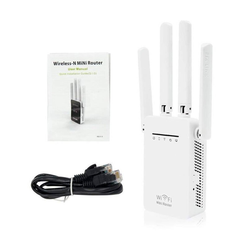 antena repetidor wifi 2.4ghz, velocidad 300mbps, modos router/ap/repetidor, 4 omnidireccionales, configuracion simple. — vista 4