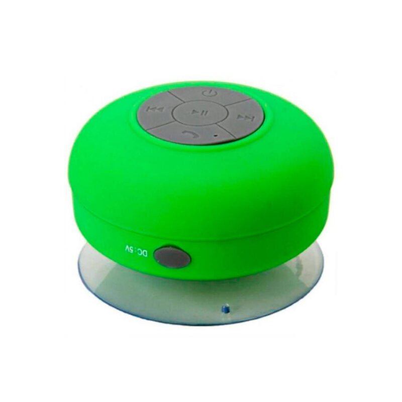 parlante dblue bt para ducha, resistente al agua, ventosa, manos libres, 3w, bateria de litio, alcance 10m. green — vista 2