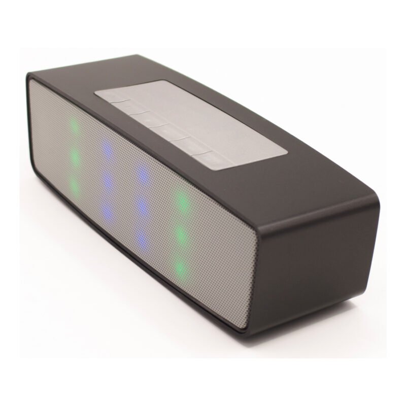 parlante portatil inalambrico, bt, sd/tf, radio fm, usb, 5 8h autonomia, iluminacion multicolor,. black — vista 3